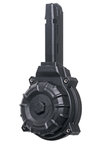 PRO MAG 50 ROUND (9MM) GLOCK DRUM Black