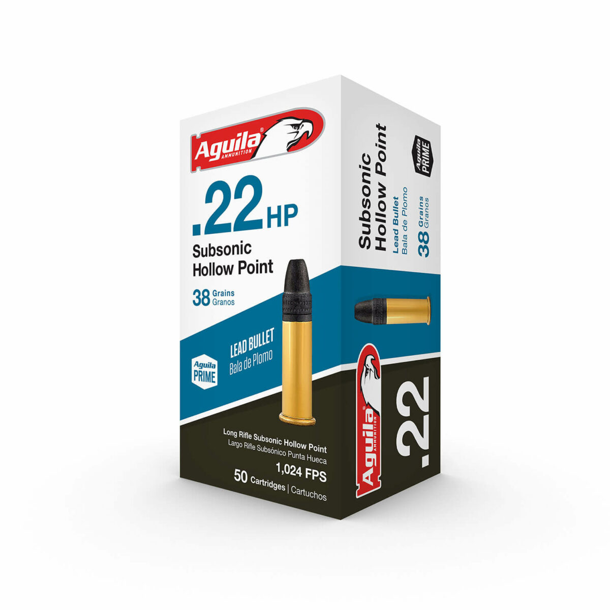 Aguila 22 Subsonic Hollow Point 38 Grains Ammo