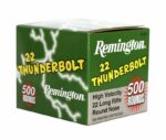 Remington High Velocity 22LR Thunderbolt Ammo 500 Rounds