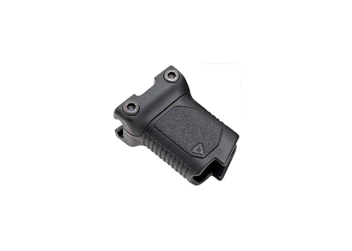 Strike Industries Short Picatinny Angled Vertical Grip 1 watchdogtactical watchdog wdtactical wdt Strike Industries ARCMAGRAILSBK Angled Vertical Grip Short Black Polymer with Cable Management Storage for Picatinny Rail