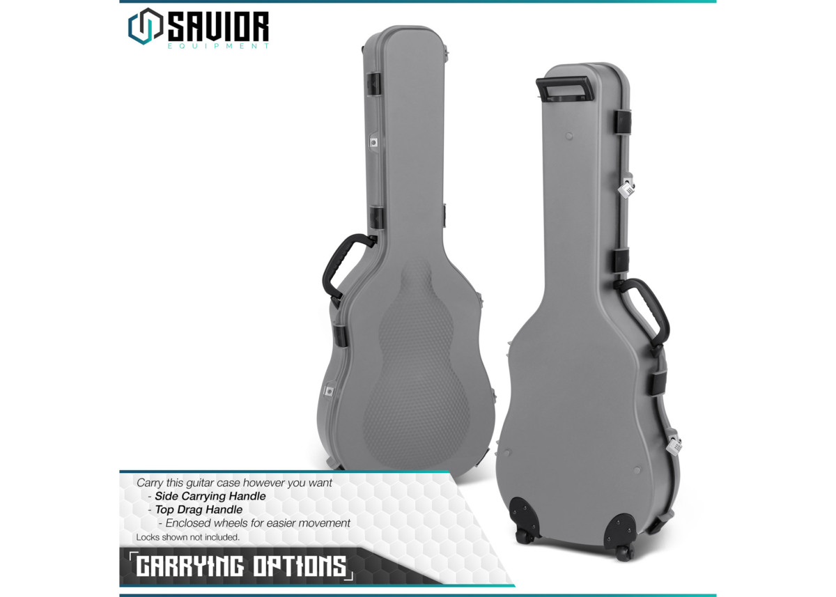 SAVIOR ULTIMATE GUITAR CASE - 45" GRAY