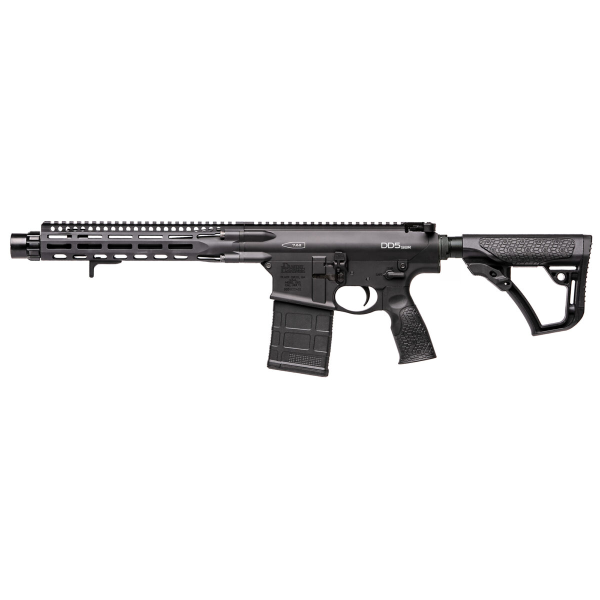 Daniel Defense DD5 SBR Black 308 Winchester/762NATO - 02-088-06071-047