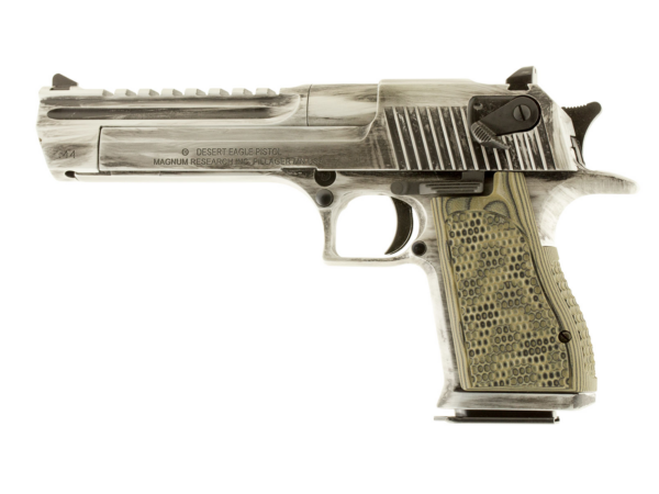 Magnum Research Desert Eagle Mark XIX - Distressed Matte White - 44 Mag - DE44WMD