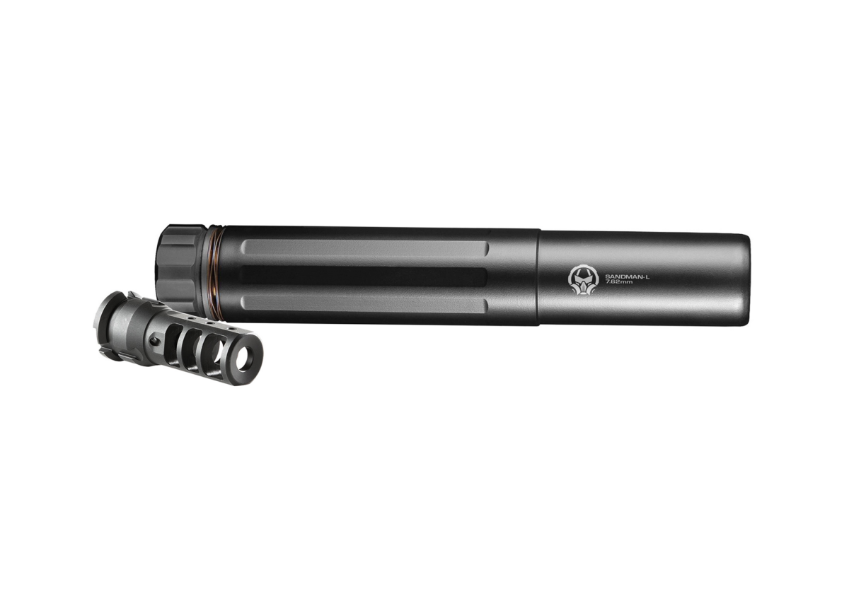 Dead Air SML762 Sandman-L 7.62mm Black Cerakote Stainless Steel Suppressor