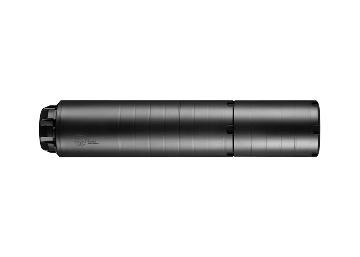 Dead Air WOLFMAN Modular 9mm Black Cerakote Stainless Steel Suppressor