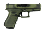 Glock G19 Gen 3 Distressed Bazooka Green 9MM Pistol - GLPI19502BGD