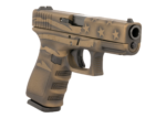 Glock G23 Gen 3 - CERAKOTE BATTLE WORN FLAG 40 S&W Pistol - UI2350204BBBWFLAG 4 watchdogtactical watchdog wdtactical wdt Glock UI2350204BBBWFLAG G23 Gen3 Compact 40 SW Coyote Battle Worn Flag Cerakote 3