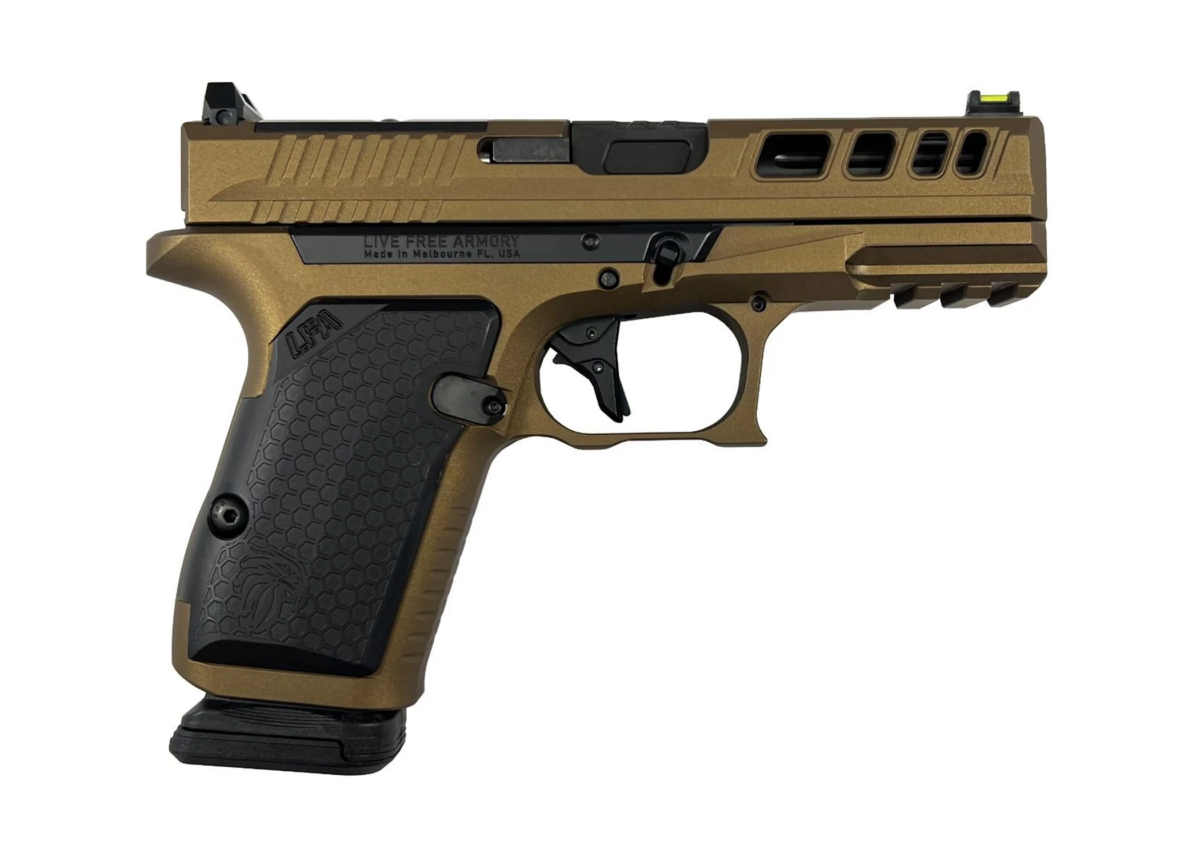Live Free Armory AMP Compact Pistol - BURNT BRONZE - 9MM LFAMP19C185004 1 Live Free Armory AMP Compact Pistol