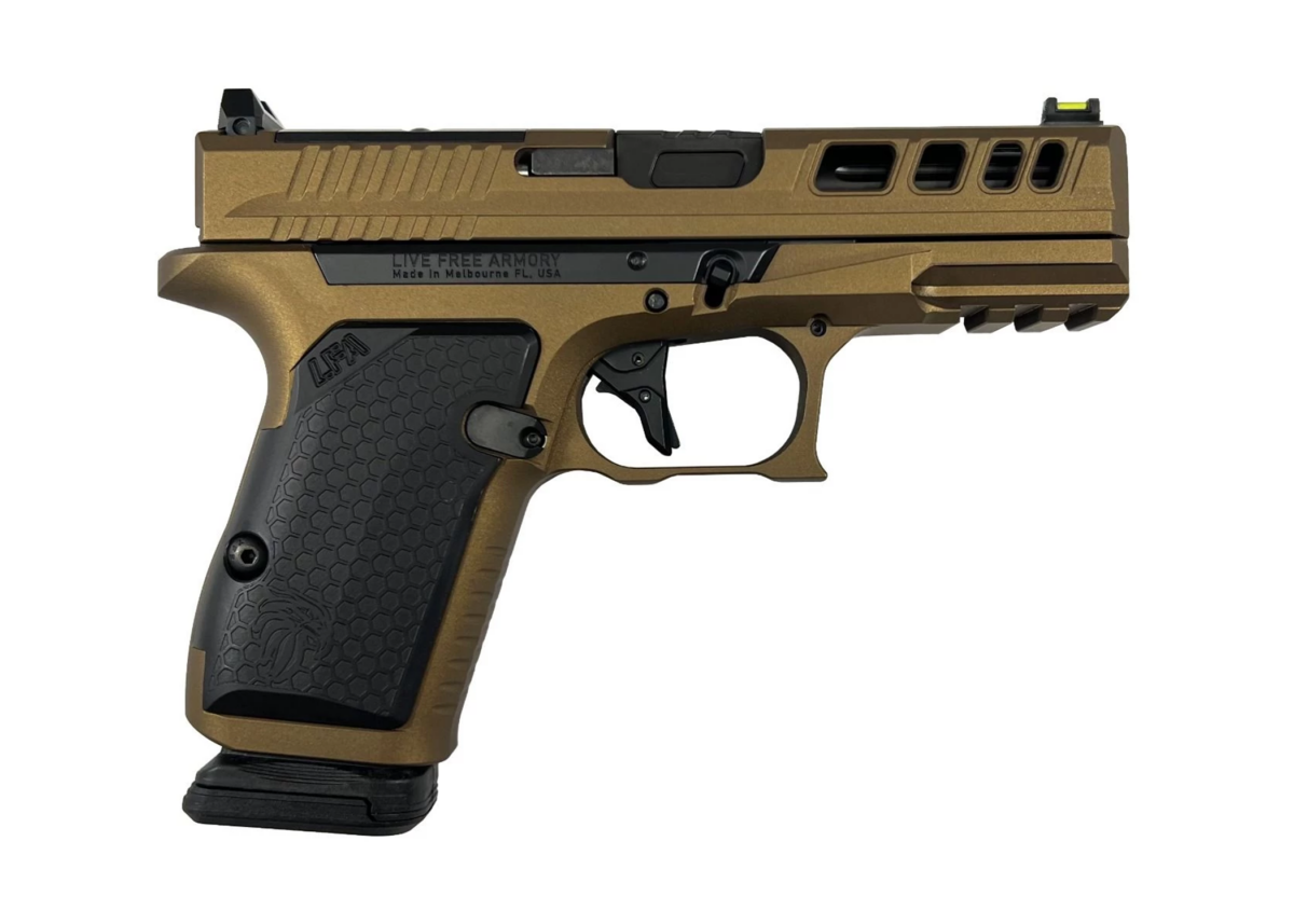 Live Free Armory AMP Compact Pistol - BURNT BRONZE - 9MM LFAMP19C185004