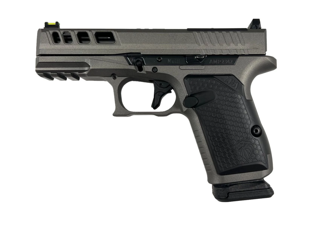 Live Free Armory AMP Compact Pistol - TUNGSTEN - 9MM LFAMP19C185005