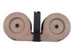 RWB AR-15 - .223/5.56 - 100RD Dual Drum Magazine (Black or Desert Tan) 5 RWB AR-15 - .223/5.56 - 100RD Dual Drum Magazine (Black or Desert Tan) - Black