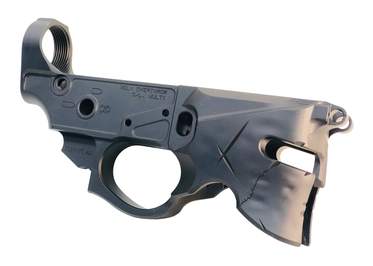 SHARPS BROS Overthrow AR-15 Lower Receiver Black 1 SHARPS BROS OVERTHROW STRIPPED LOWER RECEIVER FOR AR-15