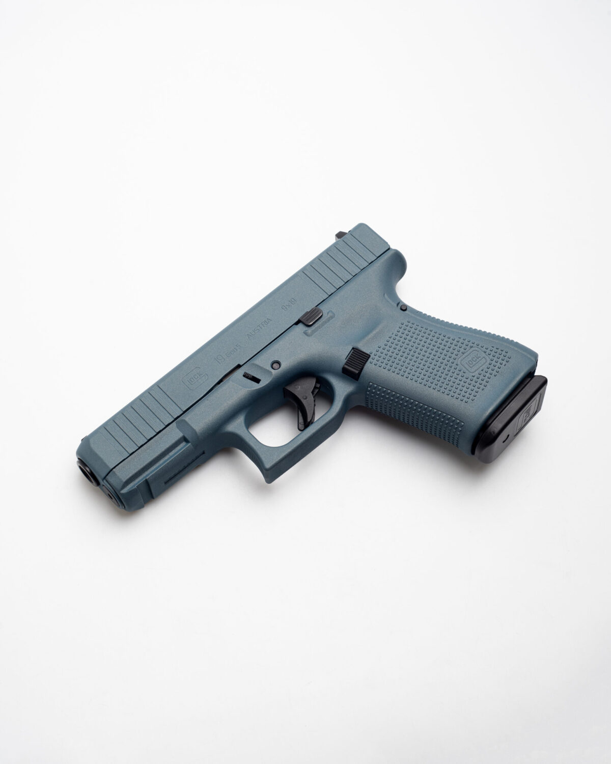 GLOCK 19 GEN 5 9MM PISTOL- BLUE TITANIUM SLIDE & LOWER