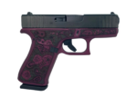 Glock 43X - "Black Cherry & Paisley" - 9MM Pistol - GLPX4350201BCFP