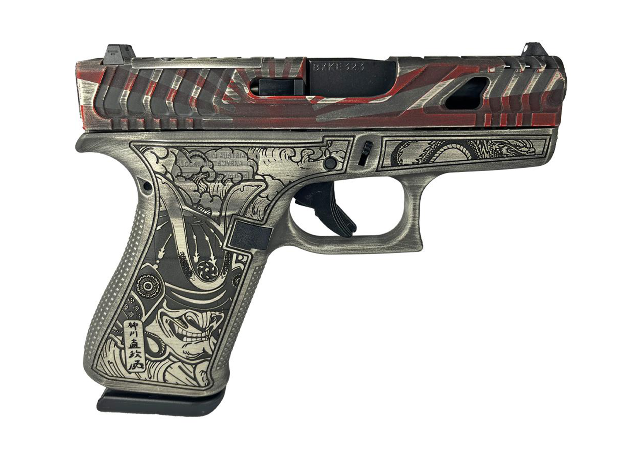 Glock 43X OPTIC READY "Rising Sun Bushido" 9MM PISTOL