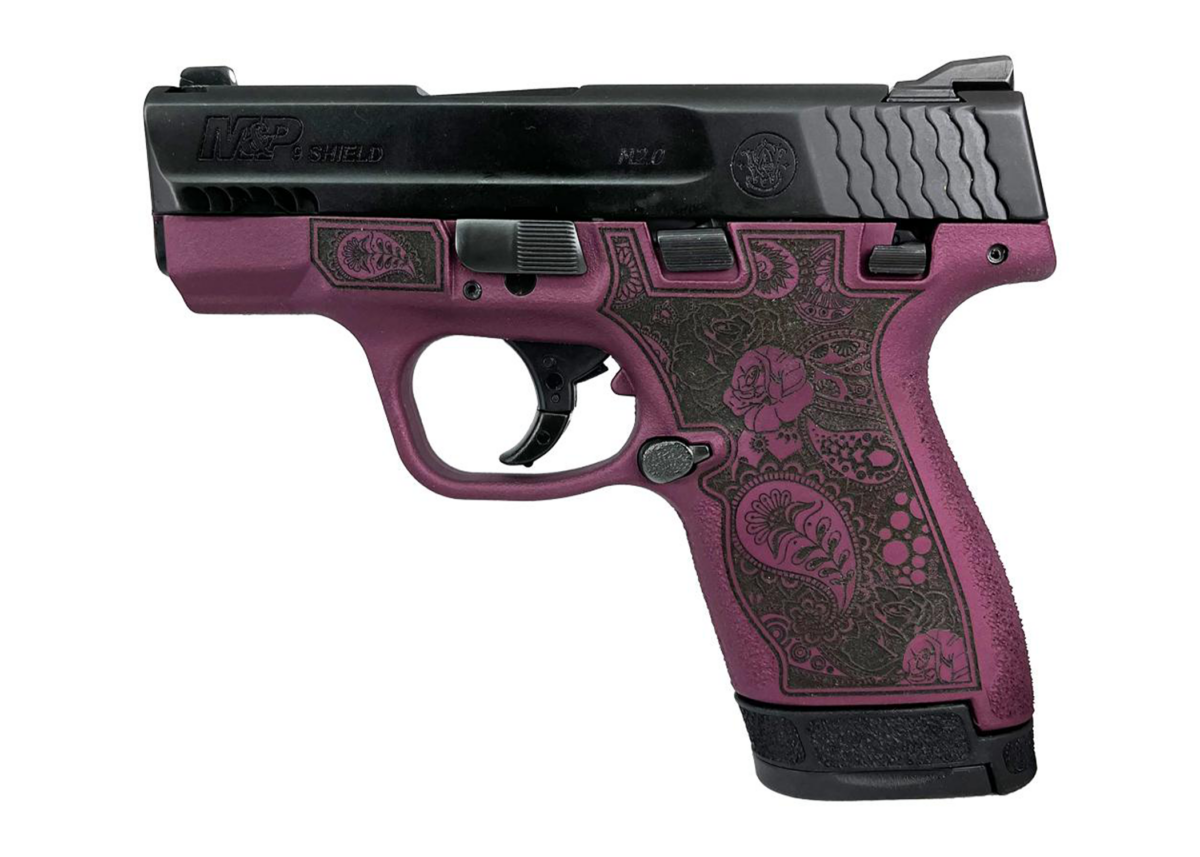 Smith & Wesson M&P Shield 9 2.0 (Thumb Safety) - Black Cherry Paisley ...