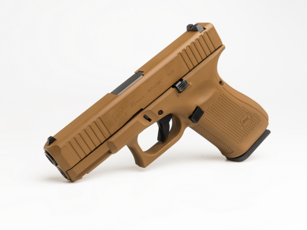 GLOCK 19 GEN 5 9MM PISTOL- A.I. DARK EARTH SLIDE & LOWER