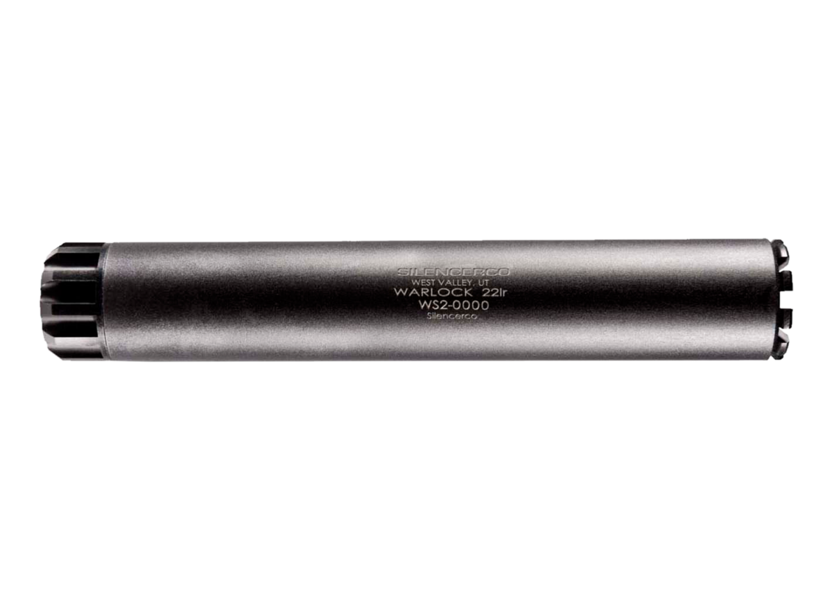 SilencerCo SU147 Warlock 22 LR Black Warlock Suppressor