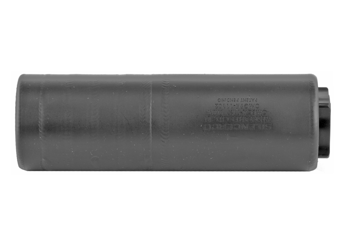 SilencerCo SU1544 Omega 9K 9mm Black Cobalt Stainless Steel Suppressor