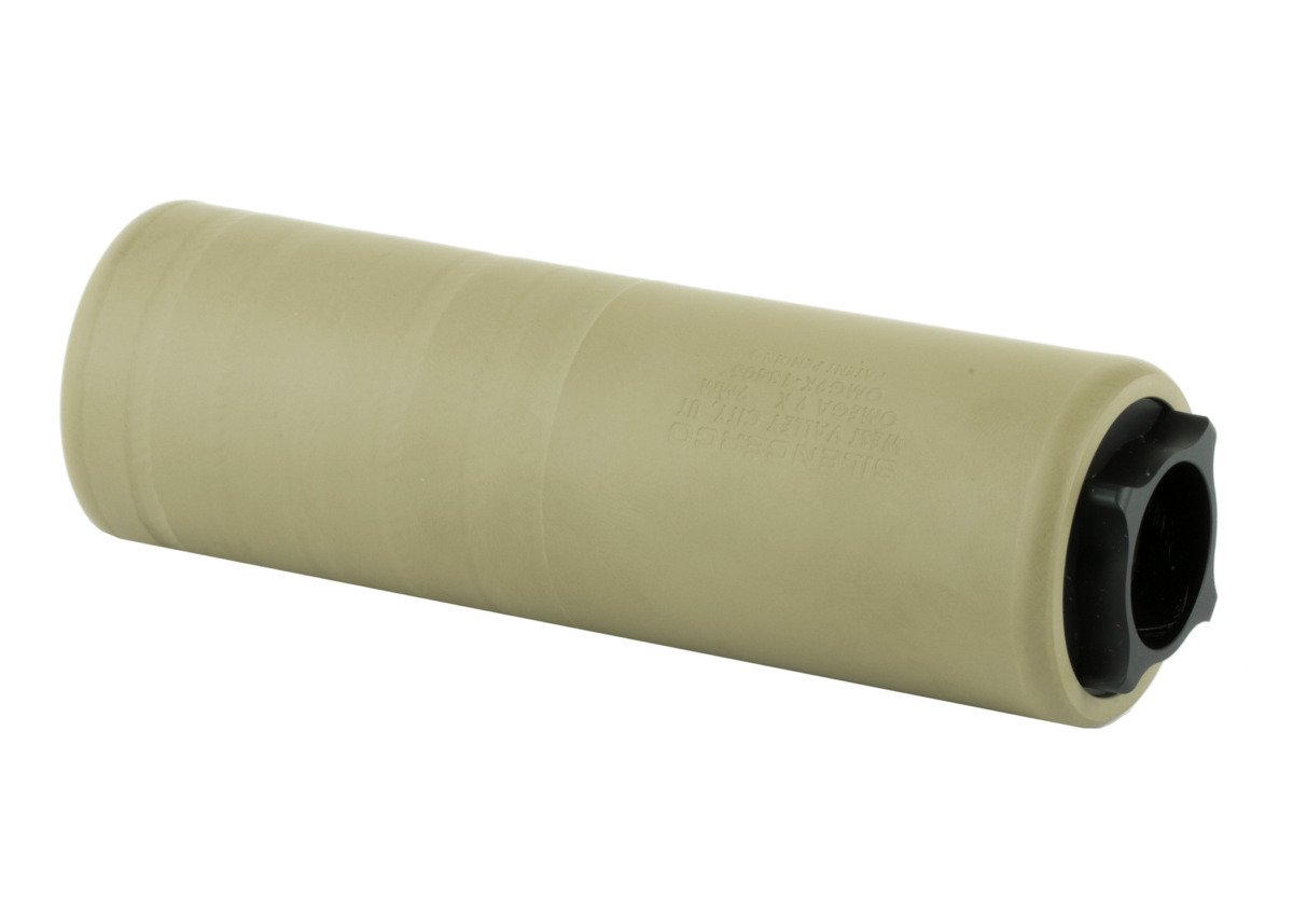 SilencerCo SU2643 Omega 9K 9mm FDE Stainless Steel Suppressor