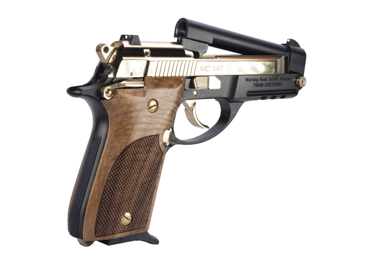 GIRSAN MC 14T - Black & Gold - 380ACP Pistol - 390876