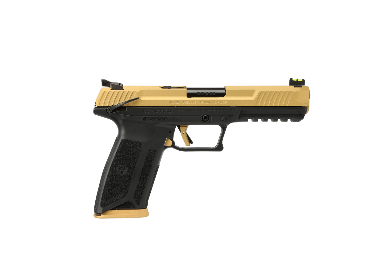 RUGER 57 - GOLD/BLACK - 5.7x28MM Pistol - 16416