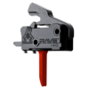 Rise Armament Rave 140 Flat AR Trigger - Black or Red - Black