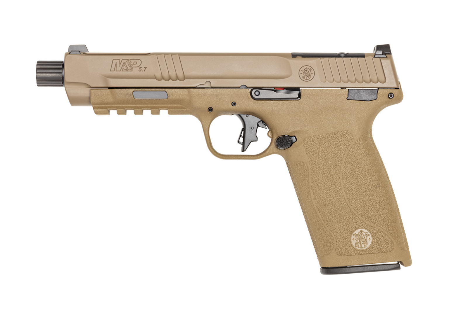 Smith & Wesson M&P 5.7 Pistol in FDE with No Thumb Safety