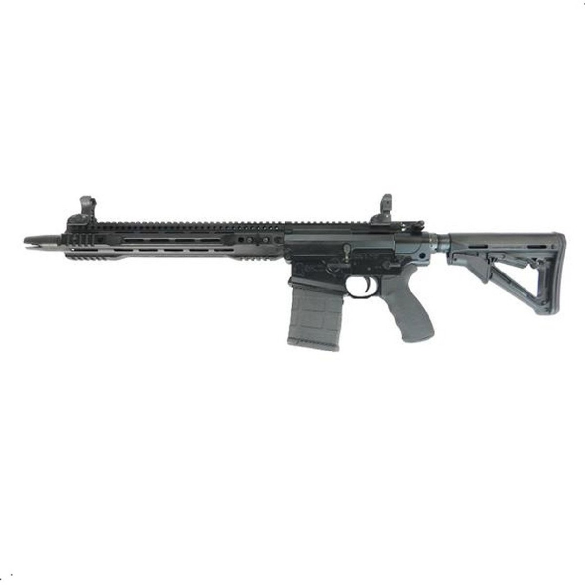 Franklin Armory Militia M4 AR SBR - Black | 7.62 NATO / .308 WIN | 14.5" Barrel | Triumvir Muzzle Device (Pinned & Welded) | Custom Tuned Trigger 1 00 10009 blk