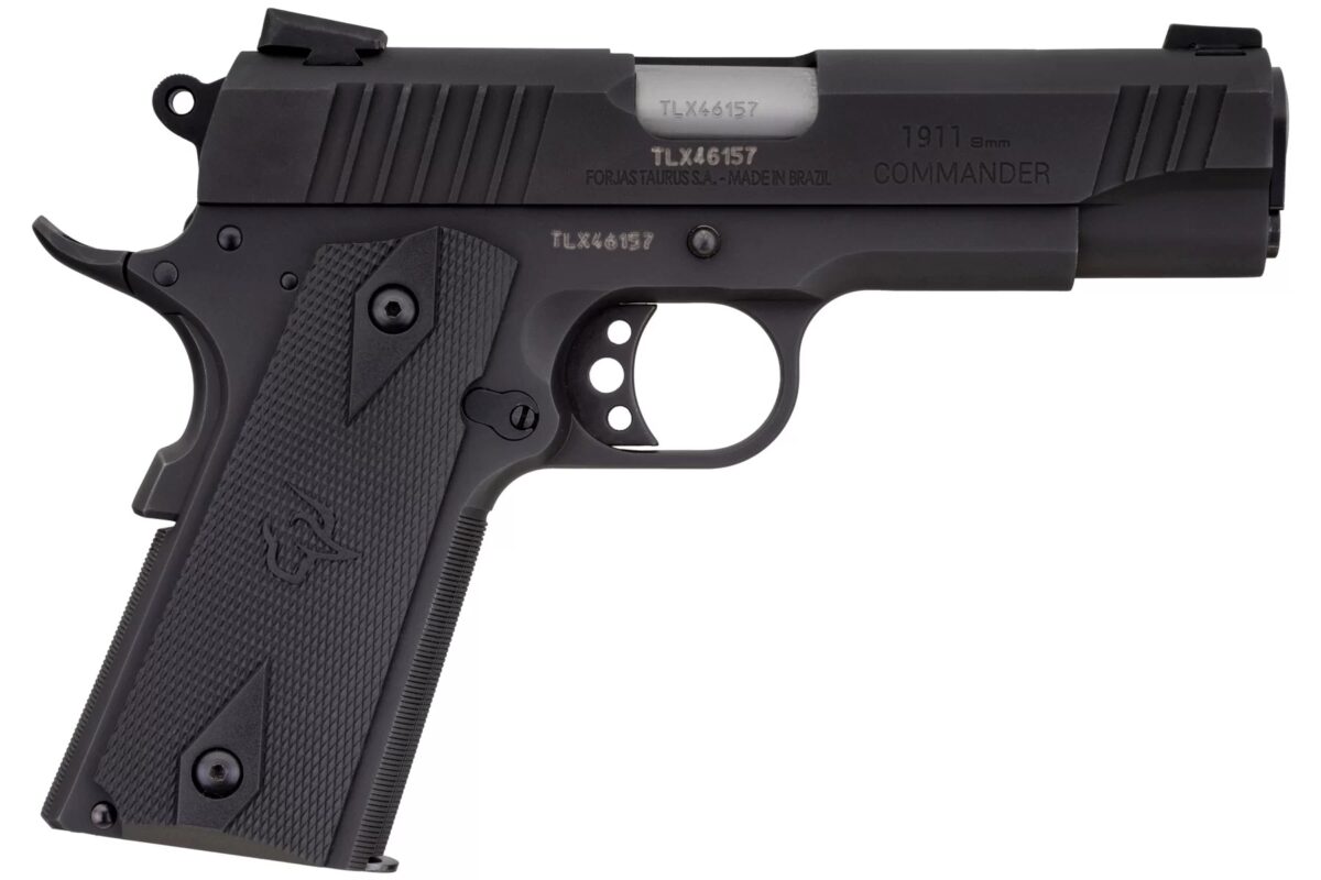 Taurus 1911 Commander Pistol - Black | 9mm | 4.25" Barrel | 9rd | Full Size Frame 1 1 191101com 9mm