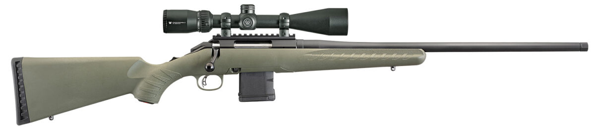 Ruger 26951 American Predator Full Size 223 Rem 10+1 22" Matte Black Threaded Barrel, Matte Black Picatinny Rail Steel Receiver, Moss Green Fixed Synthetic Stock, Vortex Crossfire II 4-12x44mm 1 100032