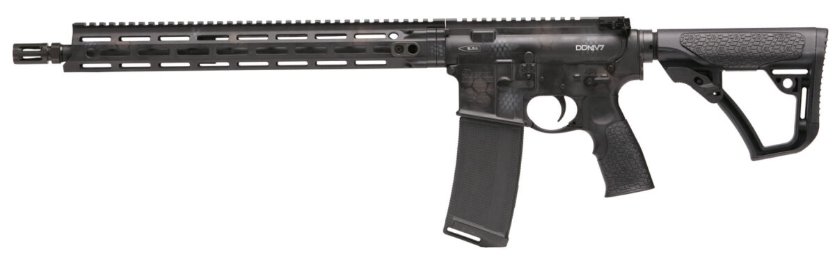 Daniel Defense 0212802267047 DDM4 V7 5.56x45mm NATO 16" 30+1 Rattlecan Cerakote 6 Position w/SoftTouch Overmolding Stock 1 104006