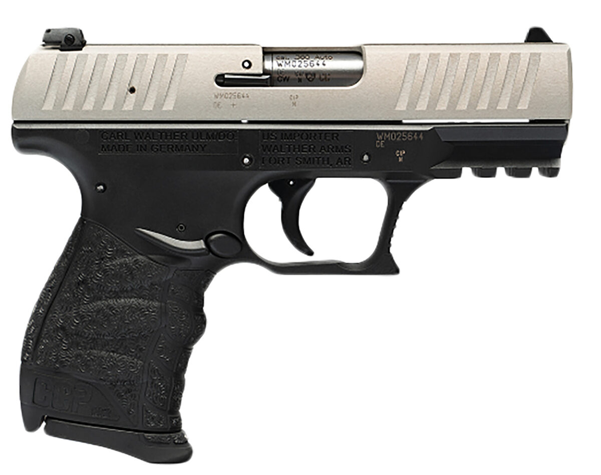 Walther Arms 5082501 CCP M2 380 ACP 8+1 3.54" Stainless Steel Barrel, Serrated Stainless Steel Slide, Black Polymer Frame w/Picatinny Rail, Black Finger Grooved Grip, Firing Pin/Manual Safety 1 105498