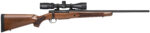 Mossberg 28028 Patriot 6.5 Creedmoor Caliber with 5+1 Capacity, 22" Fluted Barrel, Matte Blued Metal Finish & Walnut Stock Right Hand (Full Size) Includes Vortex Crossfire II 3-9x40mm Scope 2 109214 1