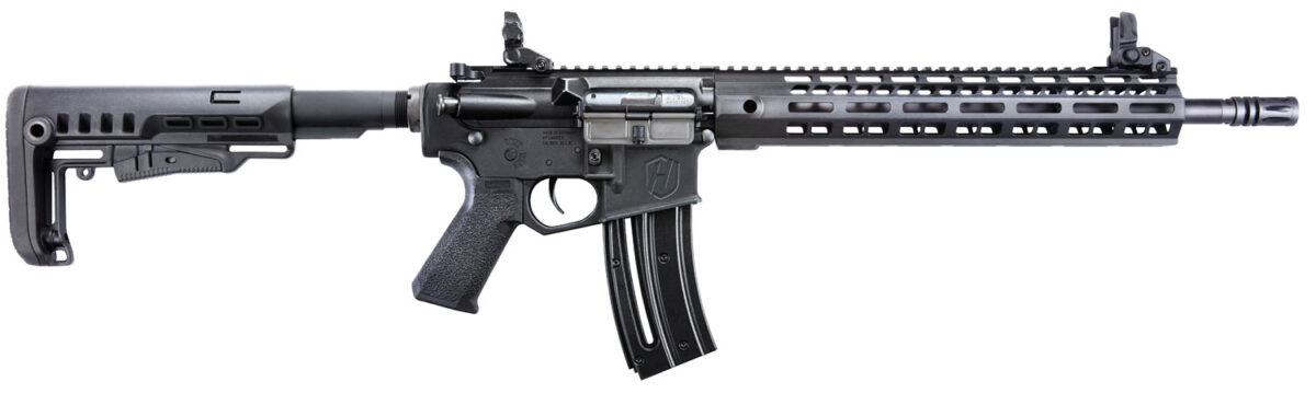 Hammerli Arms 576050010 Tac R1 22 LR 10+1 16.10" Threaded Barrel w/Removeable Flash Hider, Aluminum Upper & Lower Receivers, 13" M-Lok Handguards, 5 Position Stock Includes 1 Magazine 1 109266