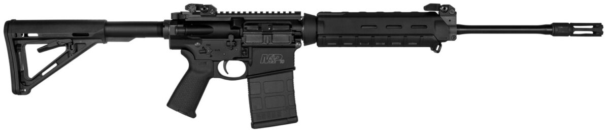 Smith & Wesson LE 311314 M&P10 Semi-Automatic 308 Winchester/7.62 NATO 18" 20+1 Magpul MOE Black Stk Black Hardcoat Anodized 1 10947