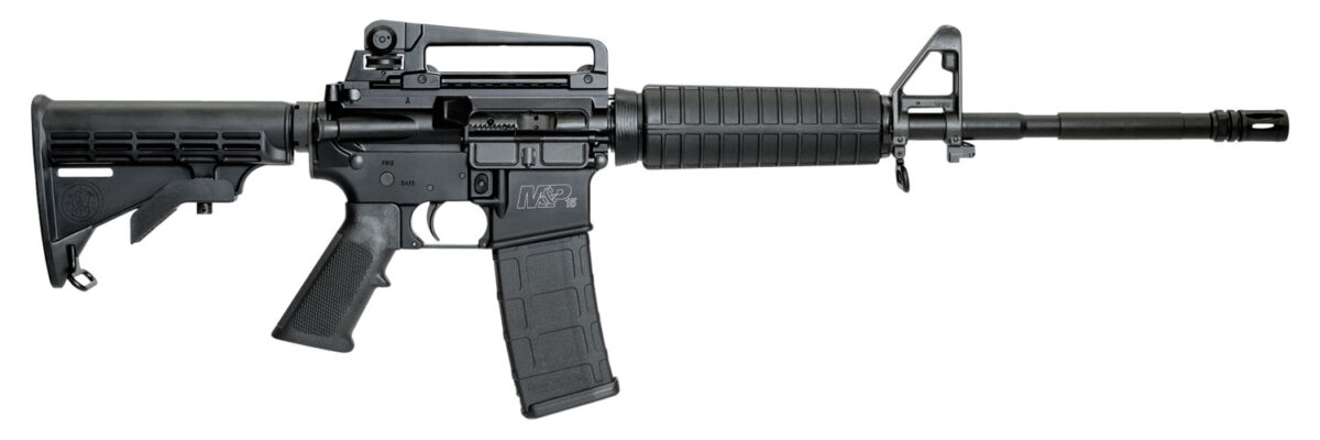 Smith & Wesson LE 311002 M&P15 with Carry Handle Semi-Automatic 223 Remington/5.56 NATO 16" 30+1 6-Position Black Stk Black 1 10952