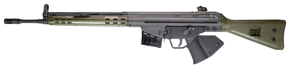 PTR 405 GI *CA Compliant *Reconditioned 308 Win,7.62x51mm NATO 18" 10+1, Black Parkerized Reciever, Green Synthetic Stock (Stock May Be Blemished), Black California Paddle Grip 1 113581