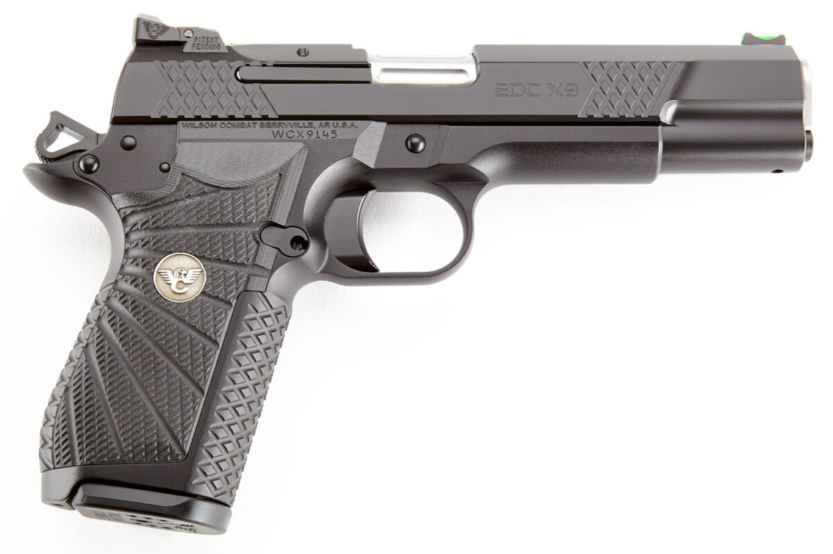 Wilson Combat EDCXLP9 EDC X9L 9mm Luger 15+1 5" Stainless Steel Barrel, Black DLC Serrated Stainless Steel Slide, Black Armor-Tuff Aluminum Frame w/Beavertail, Black G10 Starburst Grip, Ambidextrous 1 116285