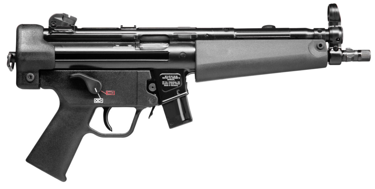 HK 81000478 SP5 9mm Luger Caliber with 8.86" Barrel, 10+1 Capacity, Overall Black Finish & Polymer Grip Includes 2 Mags 1 119911