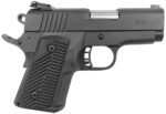 Rock Island 51577 BBR Compact 45 ACP 10+1, 3.10" Black Steel Barrel, Black Parkerized Serrated Slide, Black Parkerized Steel Frame w/Beavertail, Black G10 Grip 2 119972