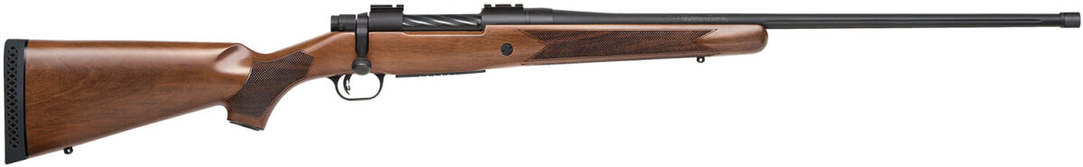 Mossberg 28130 Patriot Full Size 7mm Rem 3+1 24" Matte Blued Fluted Threaded Barrel, Drilled & Tapped Matte Blued Stainless Steel Receiver, Walnut Fixed Stock, Right Hand 1 120451