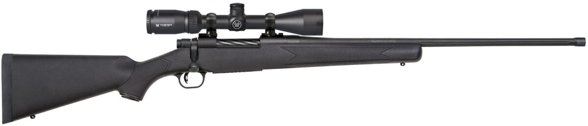 Mossberg 28125 Patriot 7mm Rem Mag 3+1 24" Black Right Hand with Vortex Crossfire II 3-9x40mm Scope 1 120470