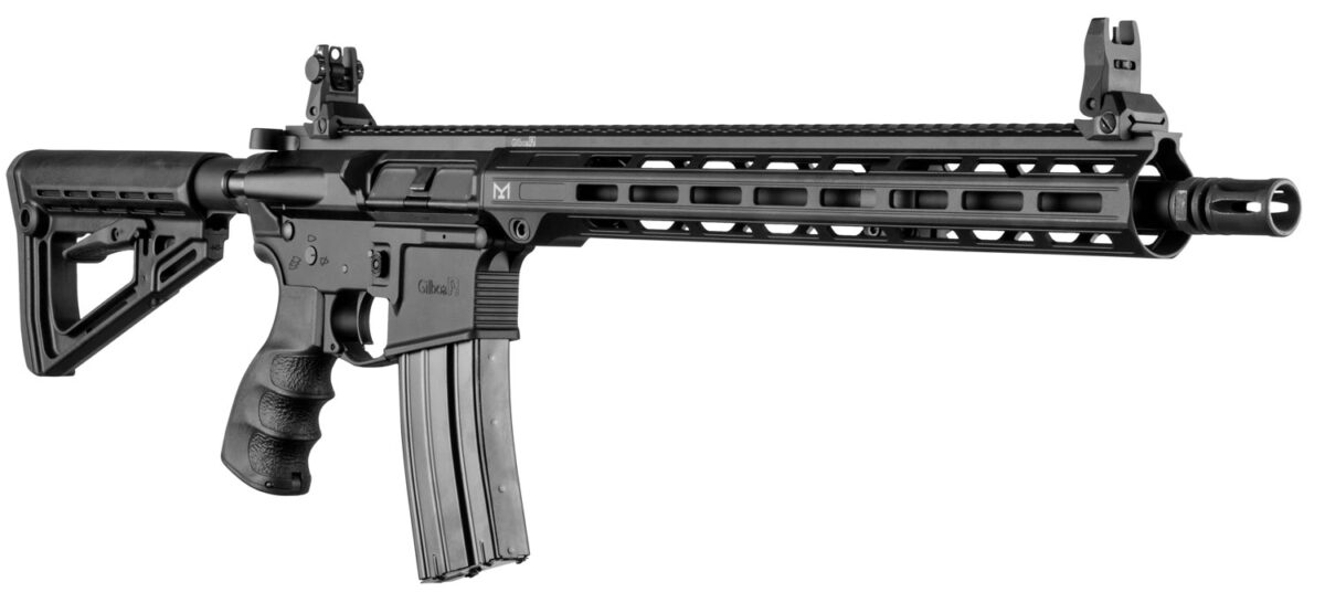 Gilboa G16556SAB Carbine 5.56x45mm NATO 30+1 16" Barrel, Nitride Finished Receiver & Bolt Carrier Group, Black Adjustable Stock, Black Polymer Grip 1 123208
