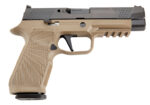 Wilson Combat SIGWCP320F9T P320 9mm Luger 17+1 4.70" Black Steel Barrel, Black DLC Serrated Stainless Steel Slide, Tan Polymer Frame w/Picatinny Rail, Tan Polymer Grip 2 125555