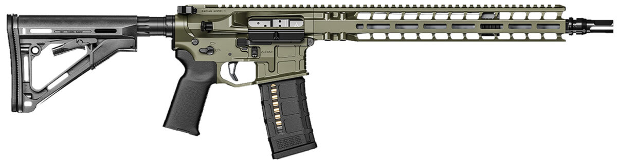 Radian Weapons R0536 Model 1 Carbine 223 Wylde 30+1 14.50" Pinned & Welded Barrel, OD Green Billet Rec/M-Lok Handgaurd, Magpul Grip & CTR Stock, Ambi Controls, Mid-Length Gas 1 126437