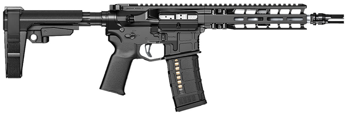 Radian Weapons R0052 Model 1 Pistol 300 Blackout 30+1 9", Black, Billet Rec, M-Lok Handguard, Smooth Buffer Tube (No Brace), Magpul Grip, Ambi Controls, Dead Air QD Flash Hider, Adj. Trigger 1 126442