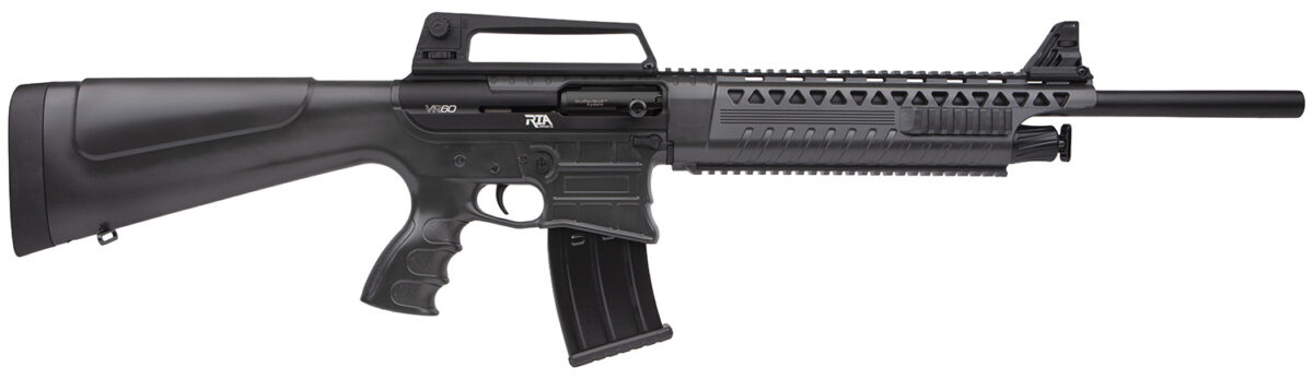 Rock Island VR60SMOKE VR60 12 Gauge 5+1 3" 20" Barrel, Exclusive Smoke Cerakote Finish, Synthetic Stock, Adj. Front/Carry Handle Rear Sights, Manual Safety 1 126719