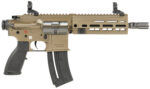 HK 81000531 416 Sports South Exclusive 22 LR 10+1 8.50" Black Steel Threaded Barrel, Flat Dark Earth Aluminum w/M-LOK & Picatinny Rail Receiver, Black Polymer Grip, Right Hand 2 129927