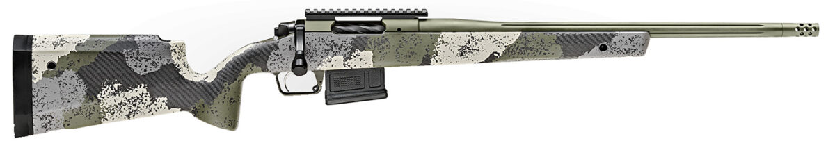 Springfield Armory BAW9206CMG Model 2020 WayPoint 6mm Creedmoor 5+1 Cap 20" Mil-Spec Green Cerakote Rec/Barrel Evergreen Camo Carbon Fiber Hybrid Profile with M-LOK Stock Right Hand (Full Size) 1 129941